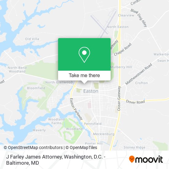 J Farley James Attorney map