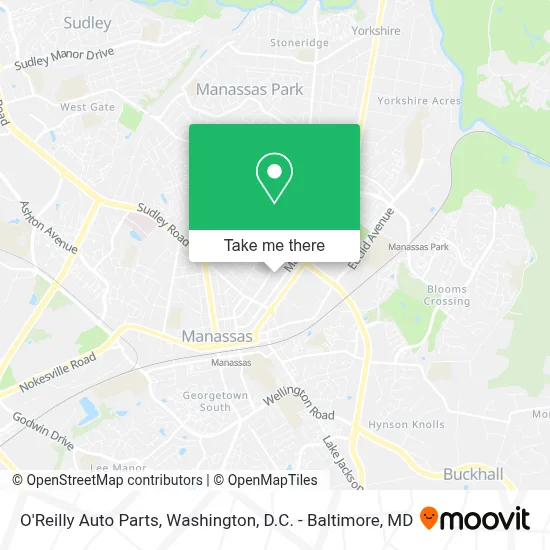O'Reilly Auto Parts map