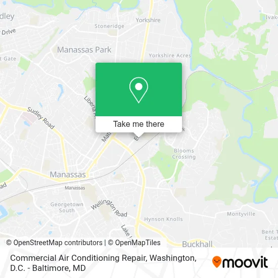 Commercial Air Conditioning Repair map