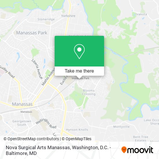 Mapa de Nova Surgical Arts Manassas