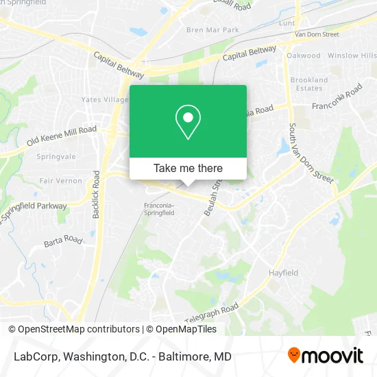 LabCorp map