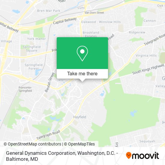 General Dynamics Corporation map