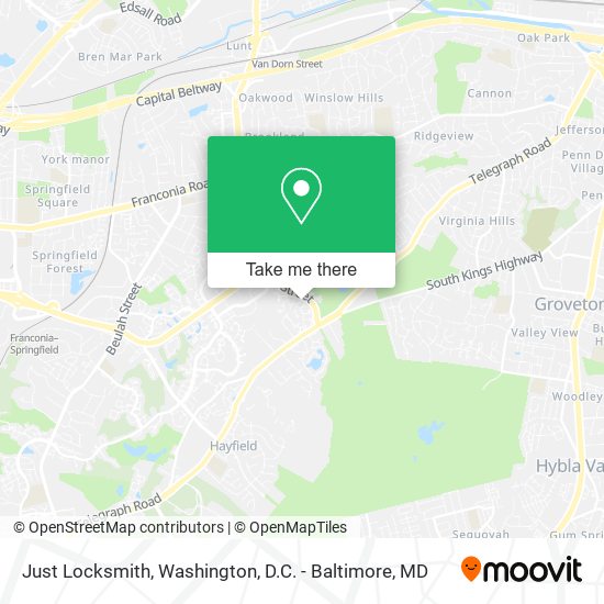 Mapa de Just Locksmith