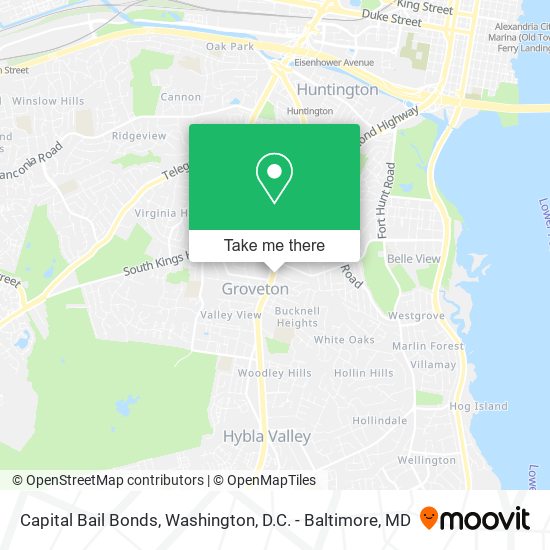 Capital Bail Bonds map