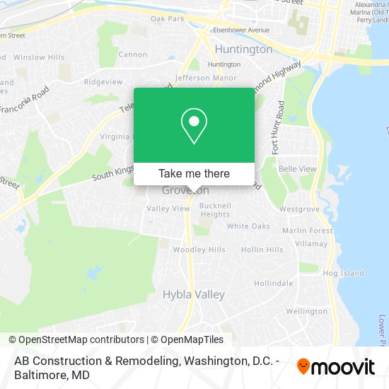 AB Construction & Remodeling map