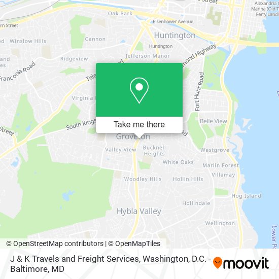 J & K Travels and Freight Services map