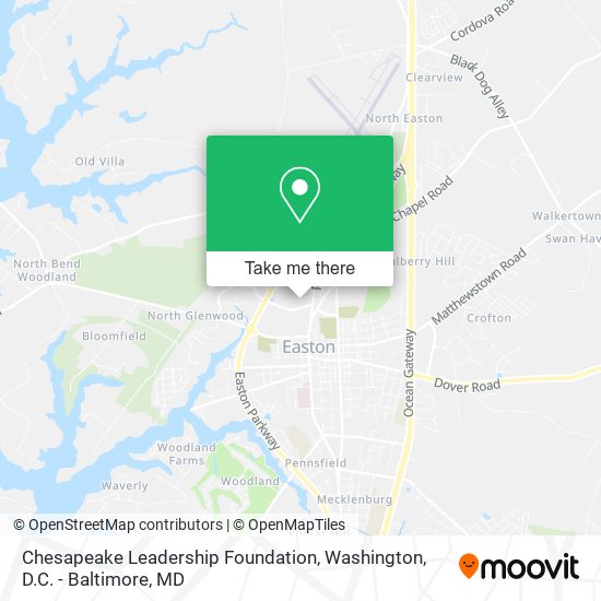 Chesapeake Leadership Foundation map