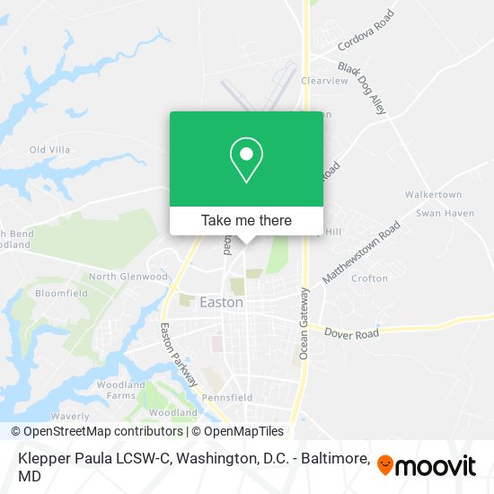 Klepper Paula LCSW-C map