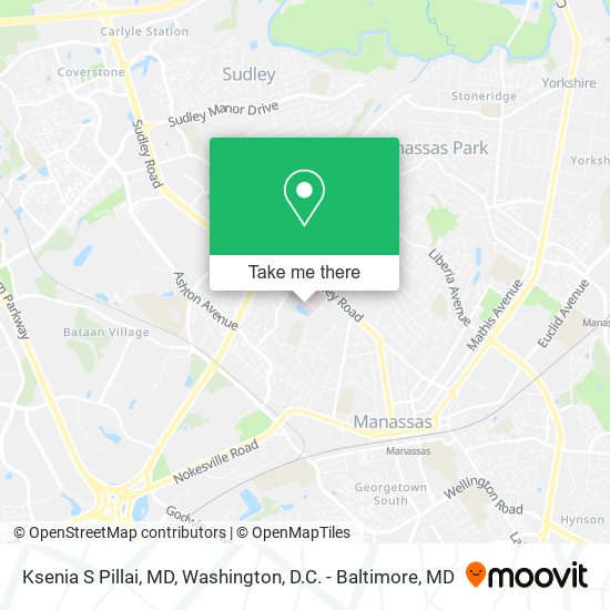 Ksenia S Pillai, MD map