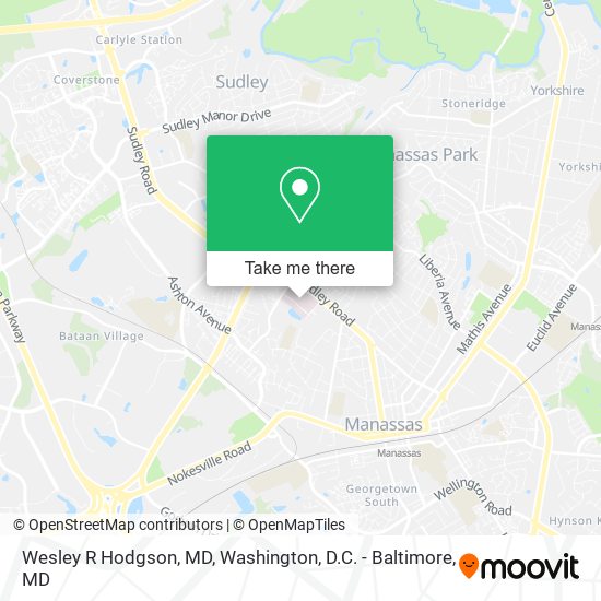 Wesley R Hodgson, MD map