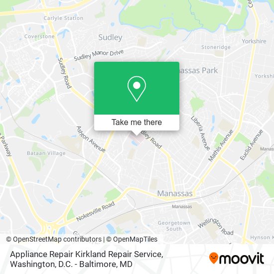 Mapa de Appliance Repair Kirkland Repair Service