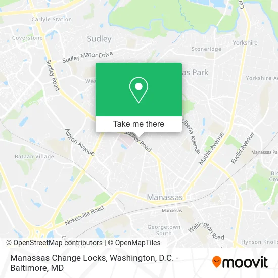 Manassas Change Locks map