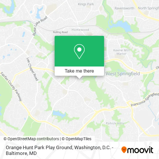 Mapa de Orange Hunt Park Play Ground