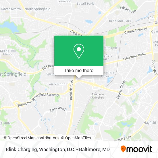 Blink Charging map
