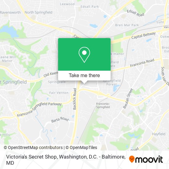 Mapa de Victoria's Secret Shop