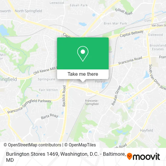 Burlington Stores 1469 map