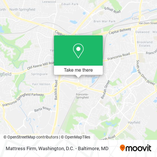 Mattress Firm map