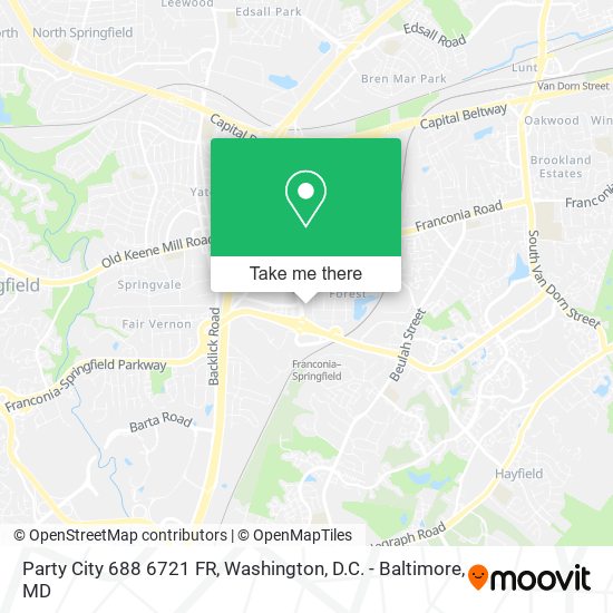 Party City 688 6721 FR map