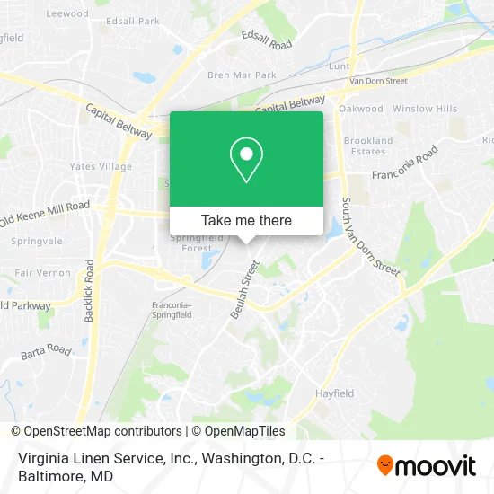 Virginia Linen Service, Inc. map