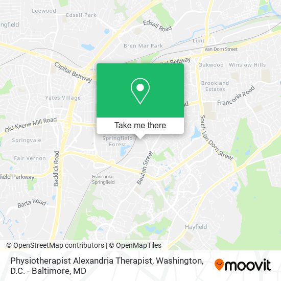 Mapa de Physiotherapist Alexandria Therapist