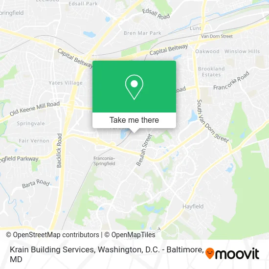Krain Building Services map
