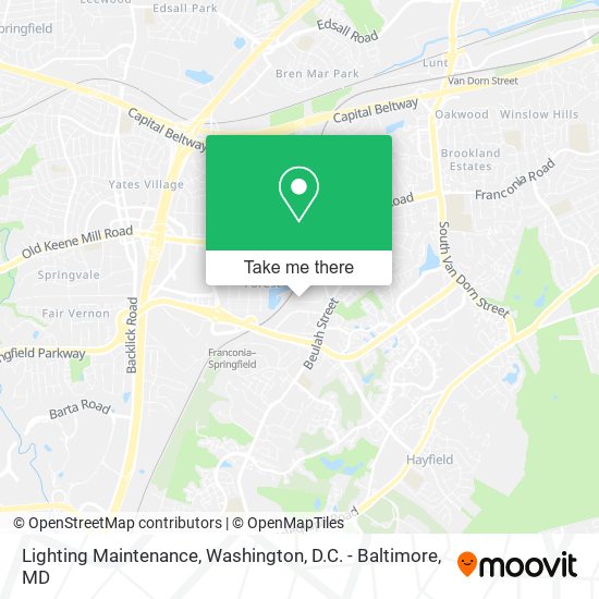 Mapa de Lighting Maintenance