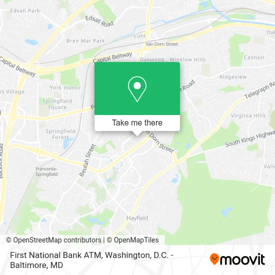 First National Bank ATM map