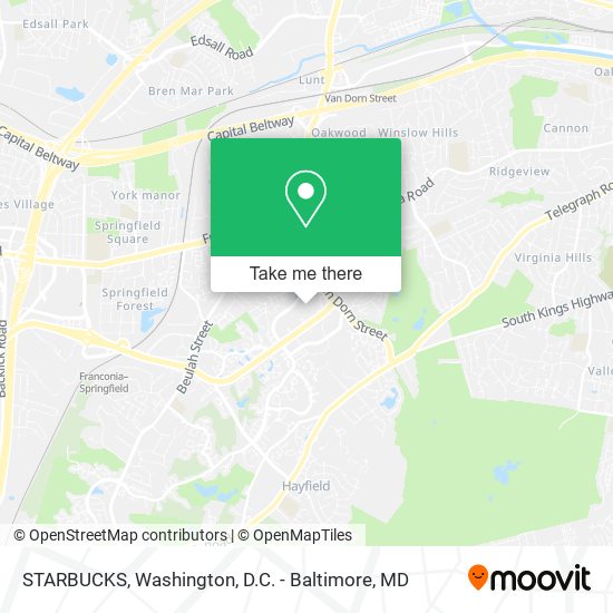 STARBUCKS map