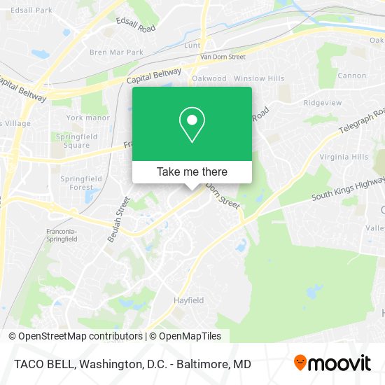 Mapa de TACO BELL