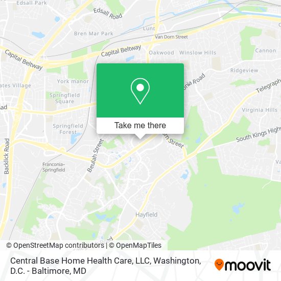 Mapa de Central Base Home Health Care, LLC