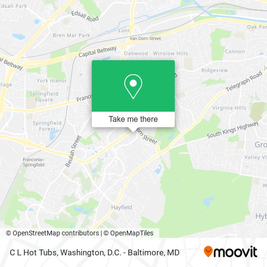 C L Hot Tubs map