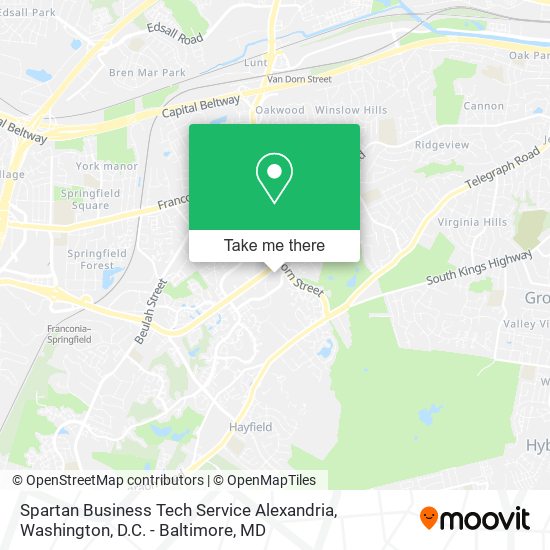 Mapa de Spartan Business Tech Service Alexandria