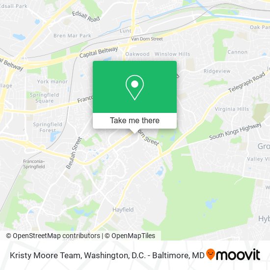 Mapa de Kristy Moore Team