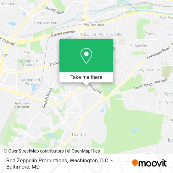 Red Zeppelin Productions map