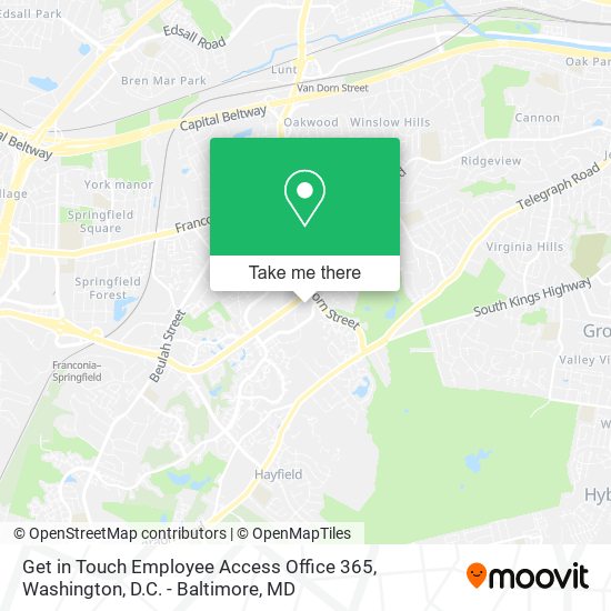 Get in Touch Employee Access Office 365 map