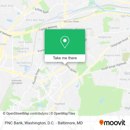 PNC Bank map