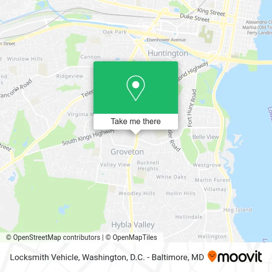 Locksmith Vehicle map