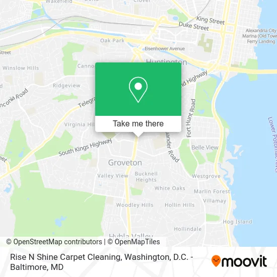 Rise N Shine Carpet Cleaning map
