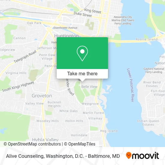 Alive Counseling map