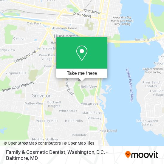 Family & Cosmetic Dentist map