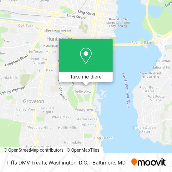 Tiffs DMV Treats map