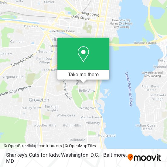 Sharkey's Cuts for Kids map