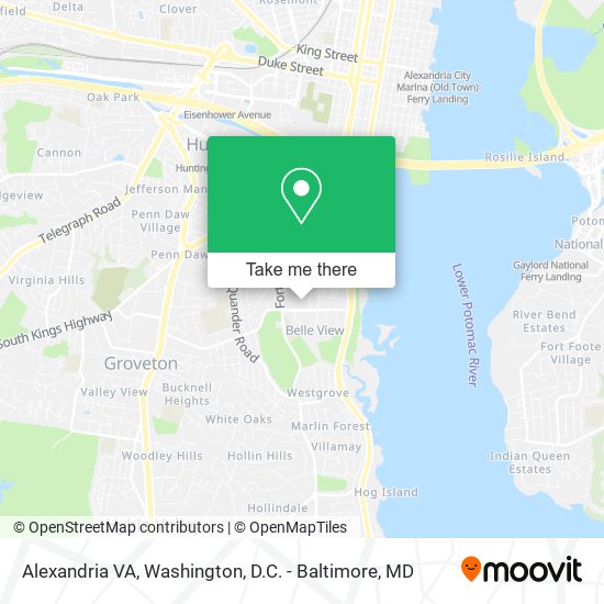 Alexandria VA map