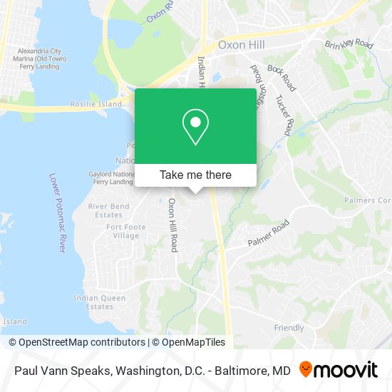 Paul Vann Speaks map