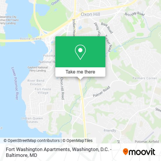 Fort Washington Apartments map
