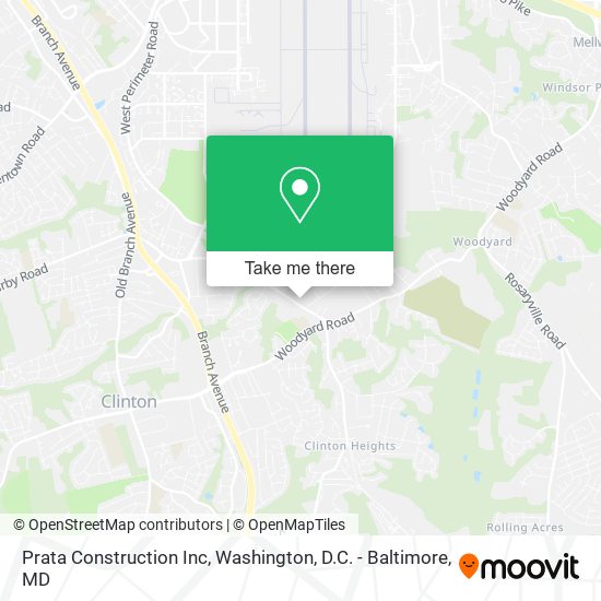 Mapa de Prata Construction Inc