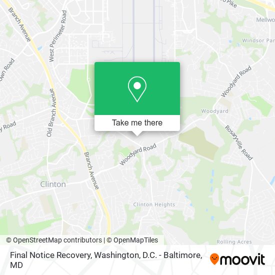 Final Notice Recovery map