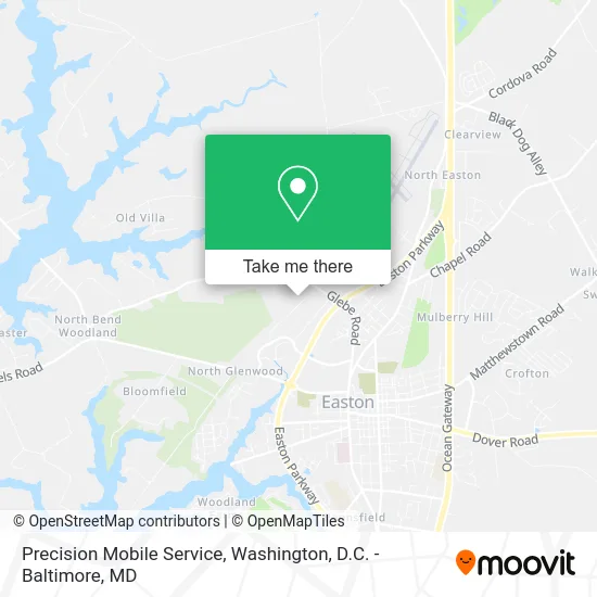 Precision Mobile Service map