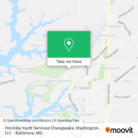 Mapa de Hinckley Yacht Services Chesapeake