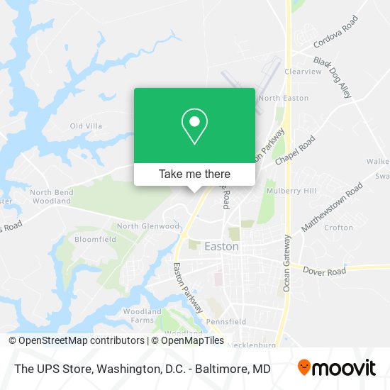The UPS Store map